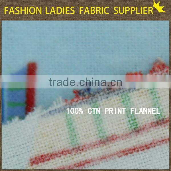 shaoxing textile hot sales 100%cotton print fabric 24x13 cotton fabric flannel shirt flannel blanket flannel fabric