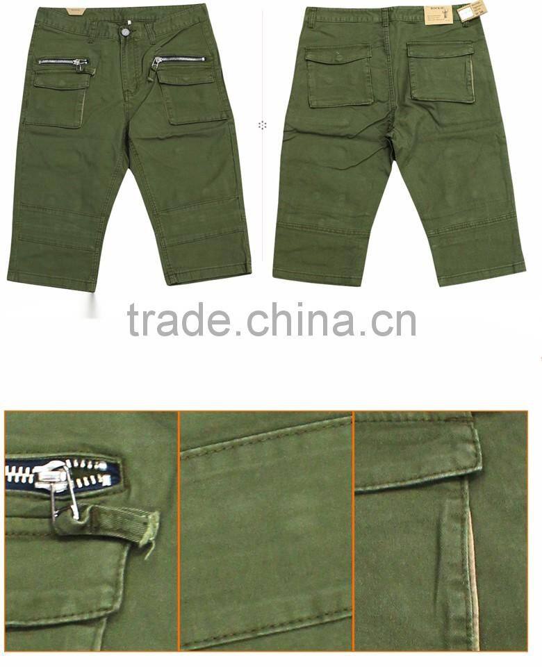 phs0704 casual summer short man's jeans cotton pants MOQ 300