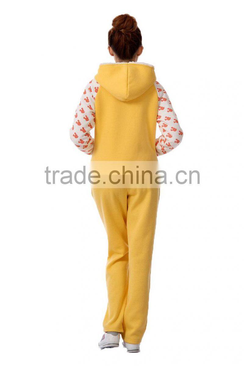 Wholesale woolen women custom hoodies for sale printed hoodies