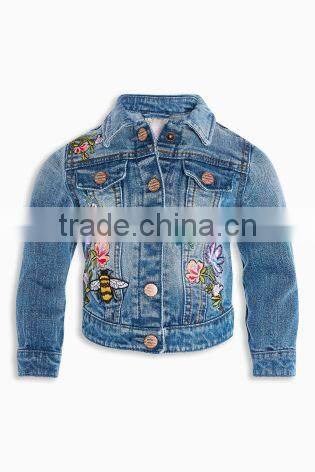 China factory kids denim jacket for girls