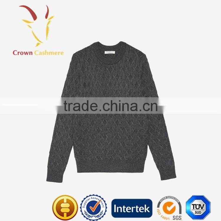 Hot Sale Cable New Design Plain Sweaters Pullover for Men