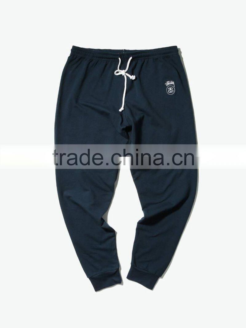 wholesale custom made black cotton plain sportswear joggers women
