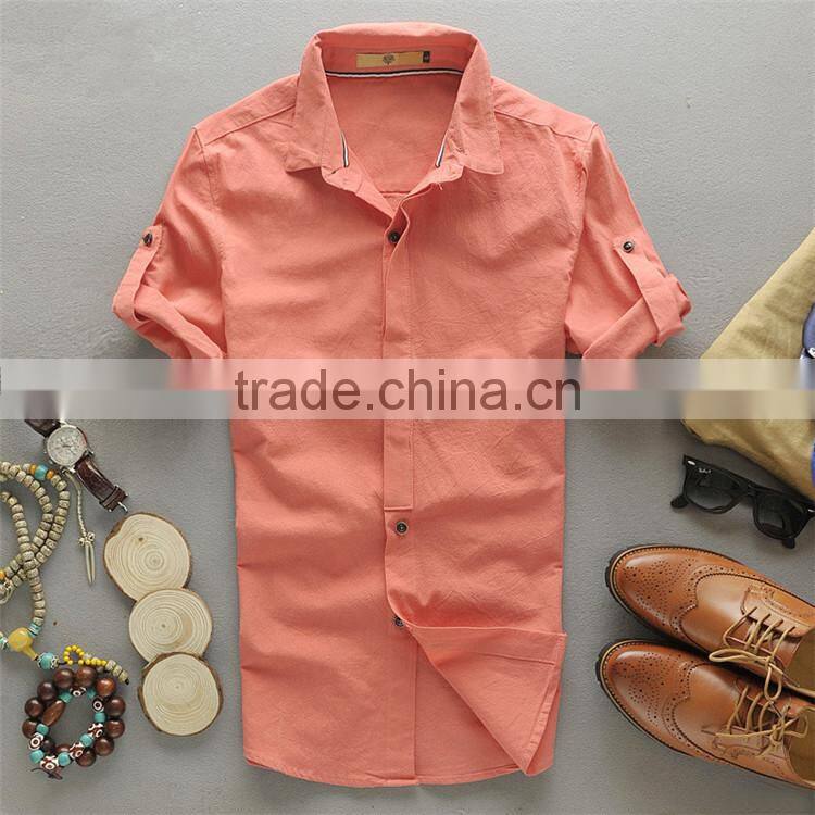 2015 printing design mens formal 100 cotton non iron latest design of half shirt