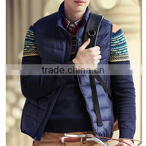 2015 New Style Portable Outdoor Man's Duck Down Vest