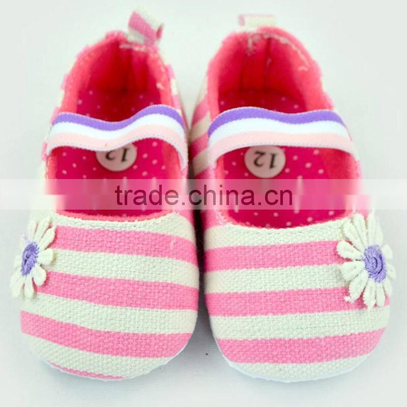 Fashion Stripes Newborn Crib Shoes Baby Shoes Toddlers Soft Shoes