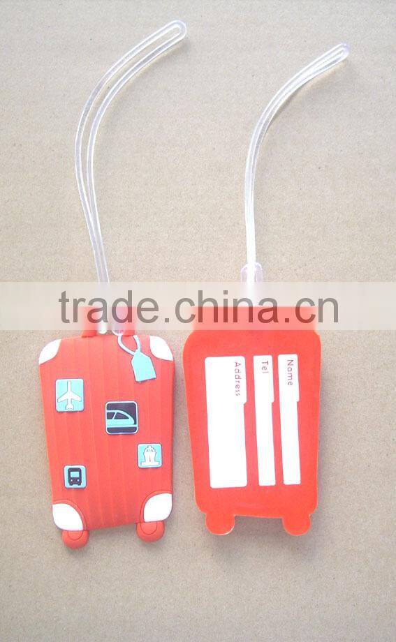 3D cartoon PVC luggage tag