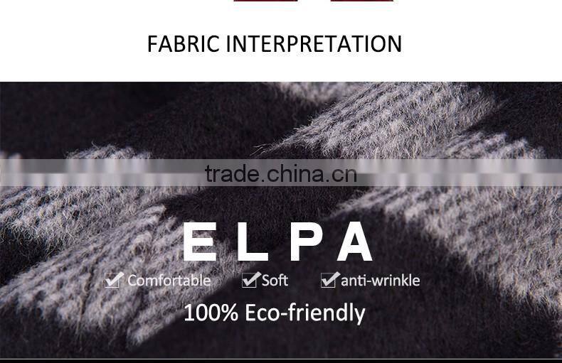 ELPA handsome kids coat rabbit hair fur collar winter warm wool overcoat