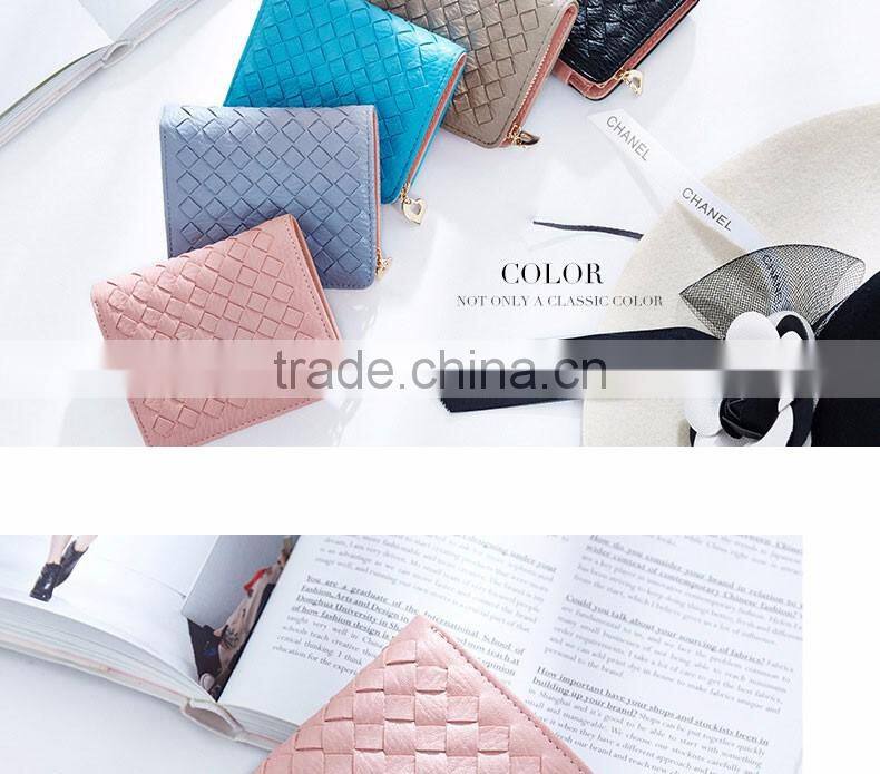 Hot sale!! Newest PU Leather Small Purse Ladies Pocket Mini Wallet Lady Wallet