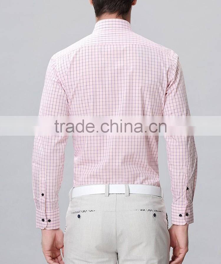 New design men casual shirts fancy plaid design wholesale clothing