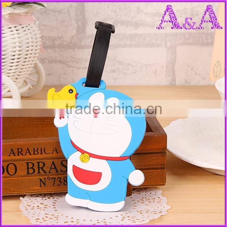 genuine leather PU luggage tag with deboss emboss logo