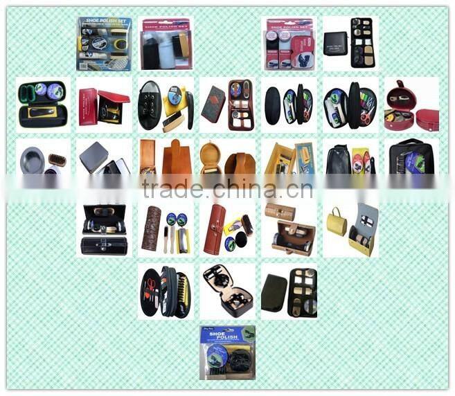 China Manufacturer High Grade Leather Shoe Polish Set/Shoe Care Kit Factory
