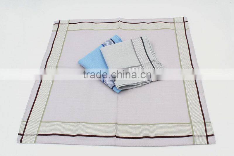 Factory direct hot sale wholesale 100% cotton mens handkerchief