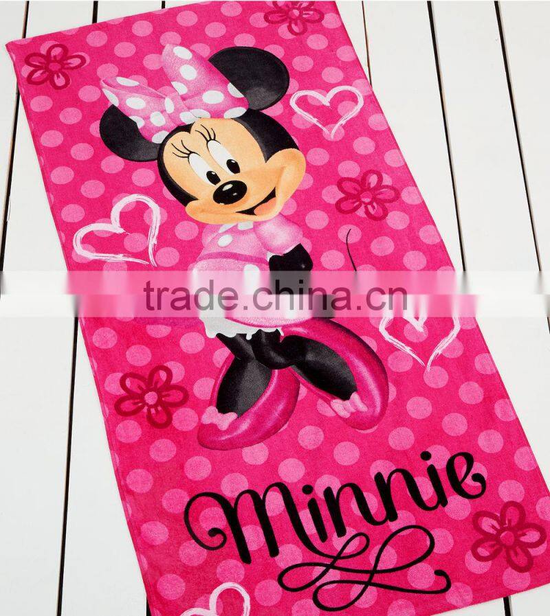 Custom design Promotional swimming pool velour microfiber/cotton towel/personality bath towel/cooling beach towel