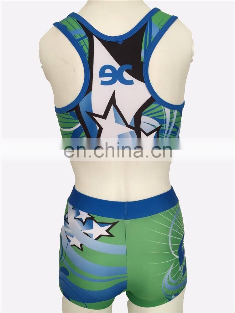 New Fashion Hot Sale Girls Cheerleading Uniforms Customzied Logo Cheerleading Uniform