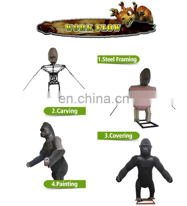 KAWAH Decorative Artificial horse fiberglass playground equipment