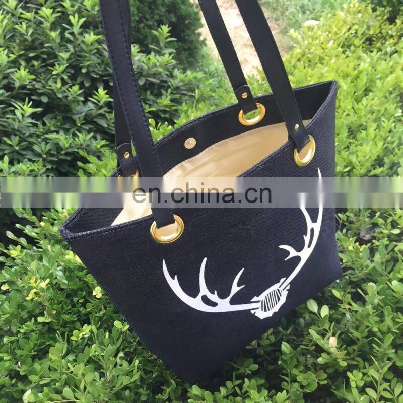 Made in yiwu factory jute shopping tote bag