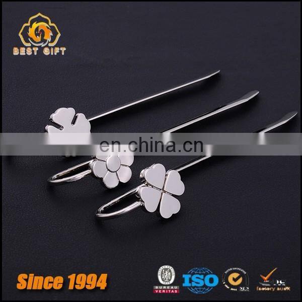 Shiny Etching Silver Handmade Bookmark With Gift Box