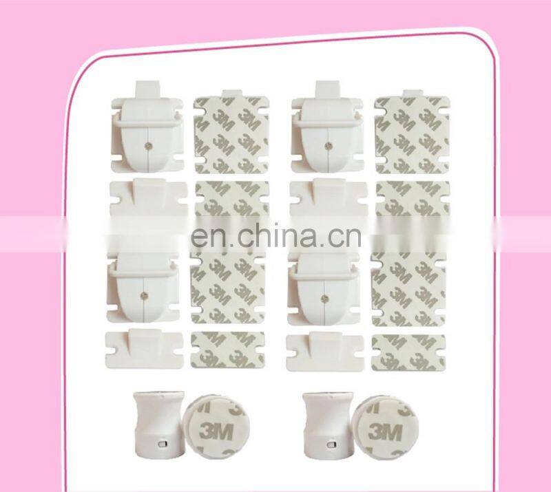 Baby Safety Magnetic Cabinet Lock Set include 8 Locks+2 Keys