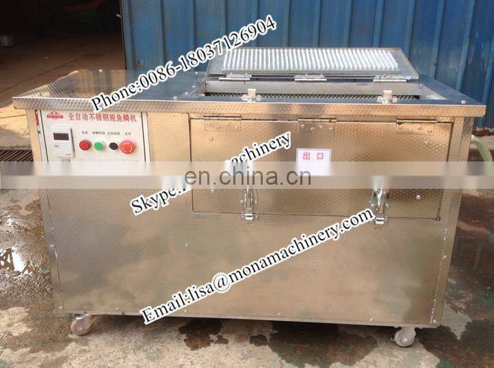 High capacity automatic stainless steel electric fish cleaning machine/fish scaling machine/fish descaler