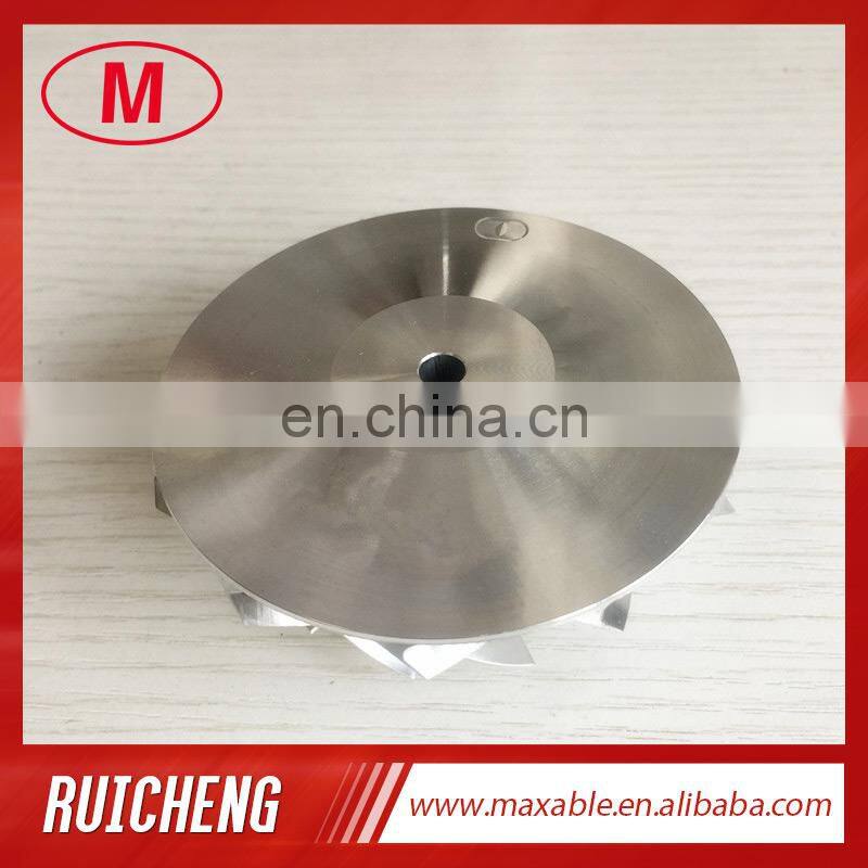 GT3037 452708-0001 11+0 blades 57.04/76.13mm bore:6.00mm turbo milling/aluminum 2618/billet compressor wheel