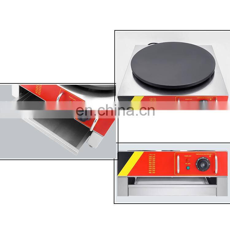 Industrial Cooking Equipment Crepe Maker / Crepe Pancake Maker/ Electric Crepe Maker Machine