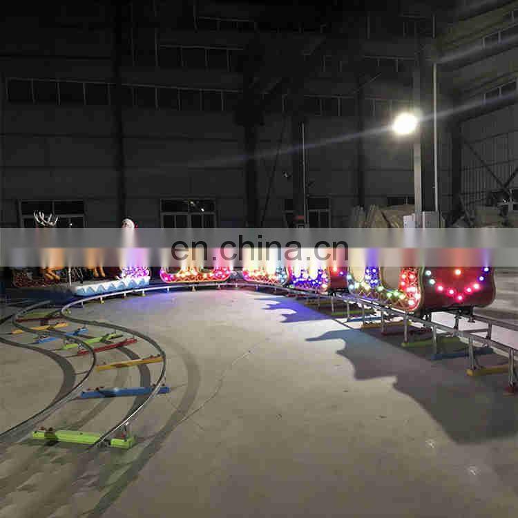 Attractions amusement park rides christmas kids track train rides
