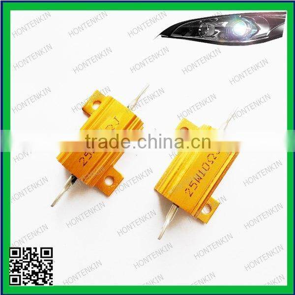 25W 6Ohm LED Load Resistors for LED License Plate Lights or LED Turn Signal Lights or DRL 25W 6Ohm LED Load Resistors