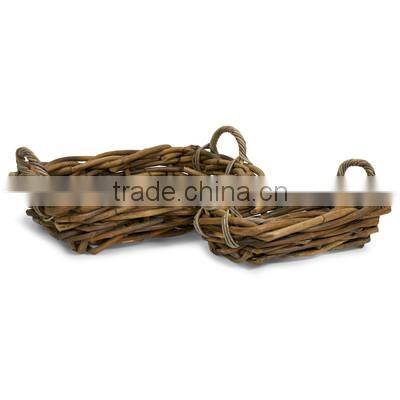 deep wicker tray wholesale.