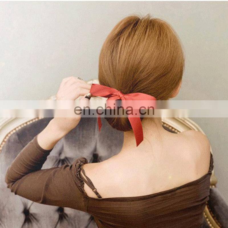 1 PC Fashion Women Magic Tools Foam Sponge Device Quick Messy Donut Bun Hairstyle Girl Hair Bows Band Accessories Silk Headband