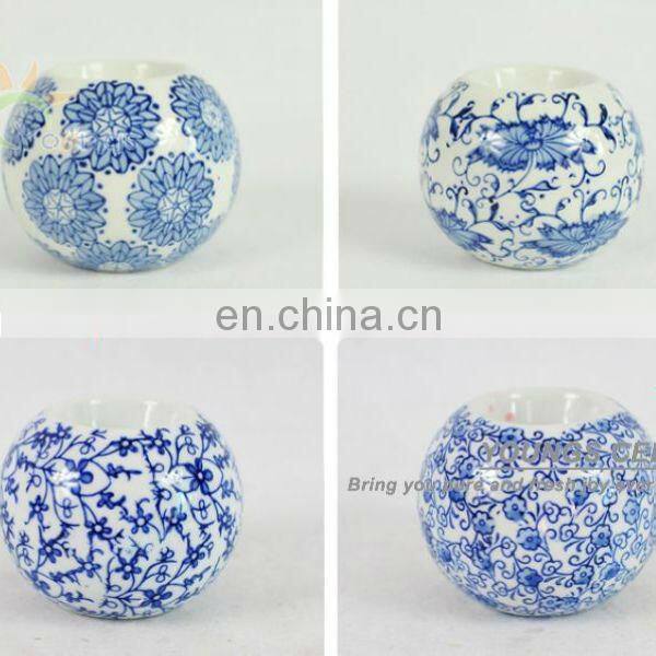 2013 hot sale hand maded ceramic cheap candle holders made in Jingdezhen