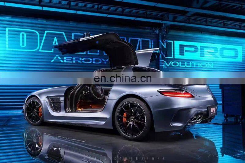 Runde Resin Or Half Carbon For Mercedes-Benz SLS AMG R197 Black Series Body Kit Front Bumper Side Skirt Rear Bumper Hood Spoiler
