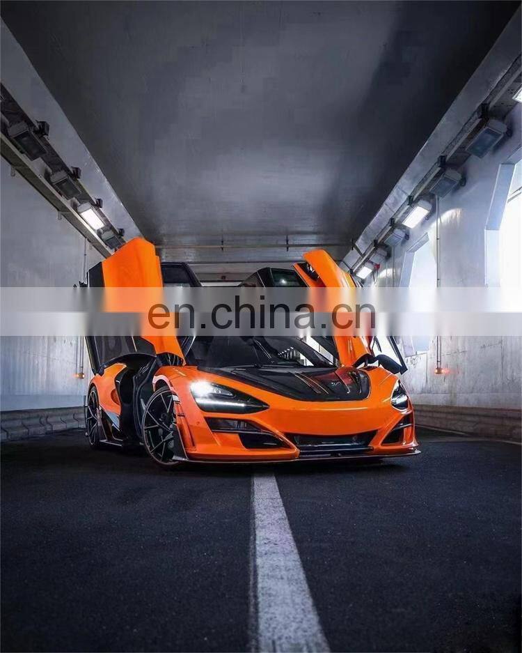 Runde Dry Carbon Fiber Kits For 16-19 Mclaren 720S Upgrade Mansory Style Body Kit Front Bumper Rear Bumper Side Skirts Fender