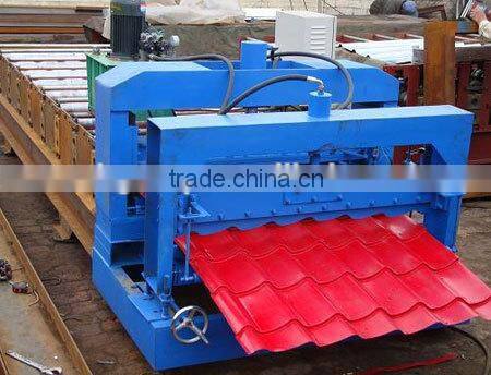 Roof sheet profile / roof tile making machine with PLC control screen
