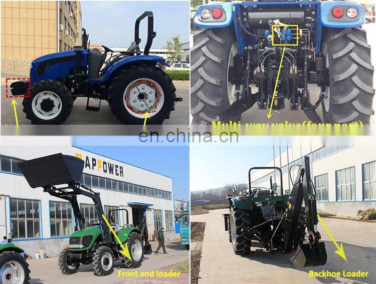 70hp 80hp 100hp 130hp  chinese farm  tractor/farming tractor with tractor implement for sale