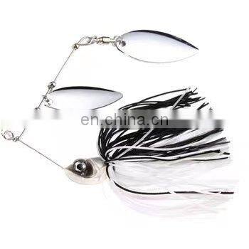 Byloo Lures Rubber Skirt Jig Fishing Lures Buzz Baits Spinner Bait With Skirt Rubber Fishing Jig Flies