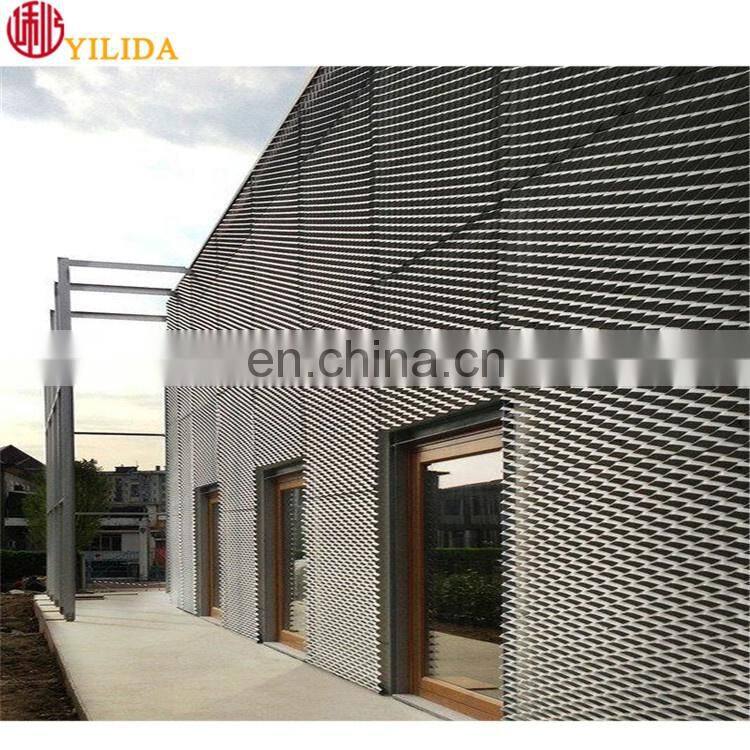 Decorative aluminum expanded metal mesh panels