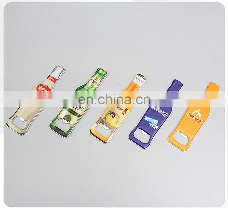 Custom Epoxy Logo Beer Shaped Decorative Bottle Opener