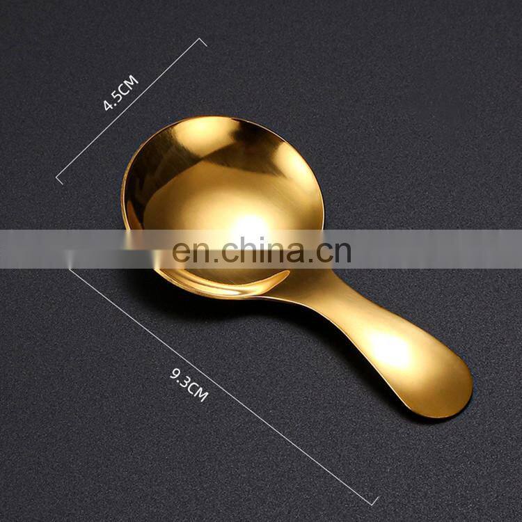 Stainless Steel Spoon Mini Coffee Tea Small Spoons Metal Spice Sugar Salt Scoop Kids Ice Cream Spoon Kitchen Cooking Gadgets