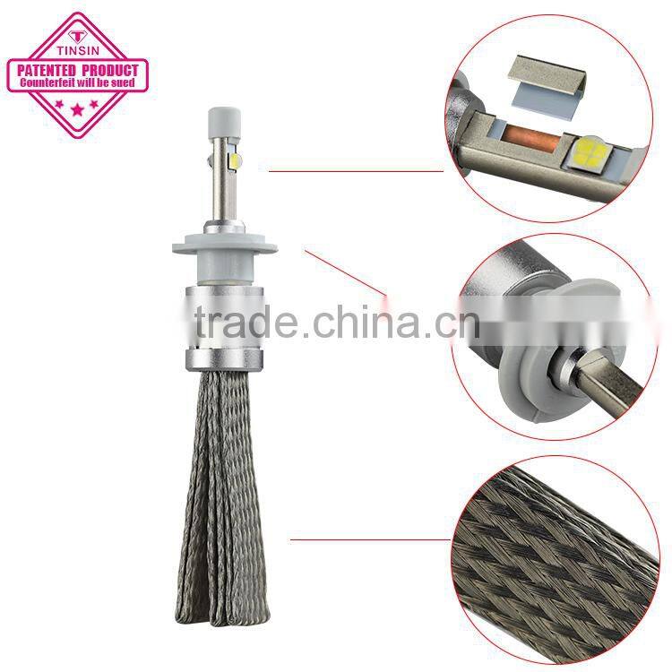 2015 New arrive R3 Mini LED headlight h7 car led light upgrade kit with flexible heat dissipation belt