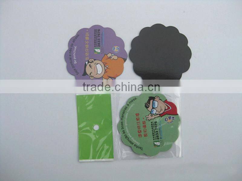 die cut custom shape fridge magnet, soft magnetic board sticker for advertising