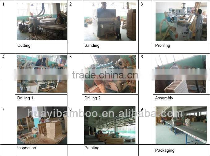 Carvened flower Solid bamboo durable and portable laptop desk bed tray