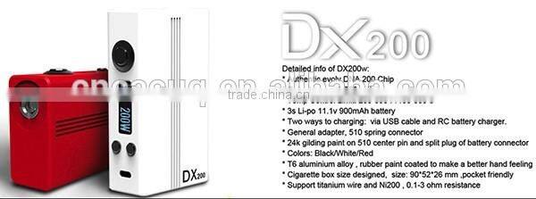 Wholesale price newest e cig mod DX 200W with dna200 chip factory price 100% original Hotcig DX 200W TC Box Mod