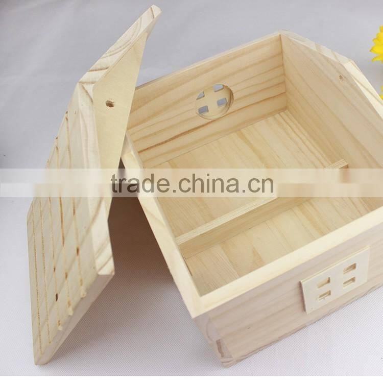 Wooden Bird Cage, Wood Bird House, Garden Decorative Bird Cage