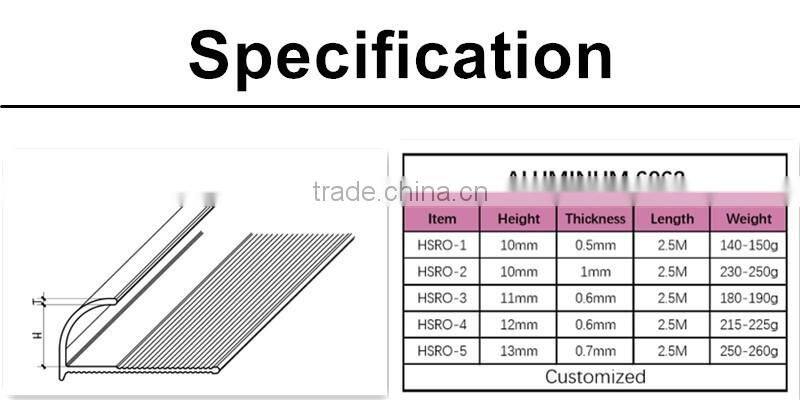 Aluminium tile trim profile,aluminum tile trim corners