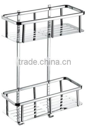 Stainless steel bath corner shelf, stainless steel single tier corner rack, 725
