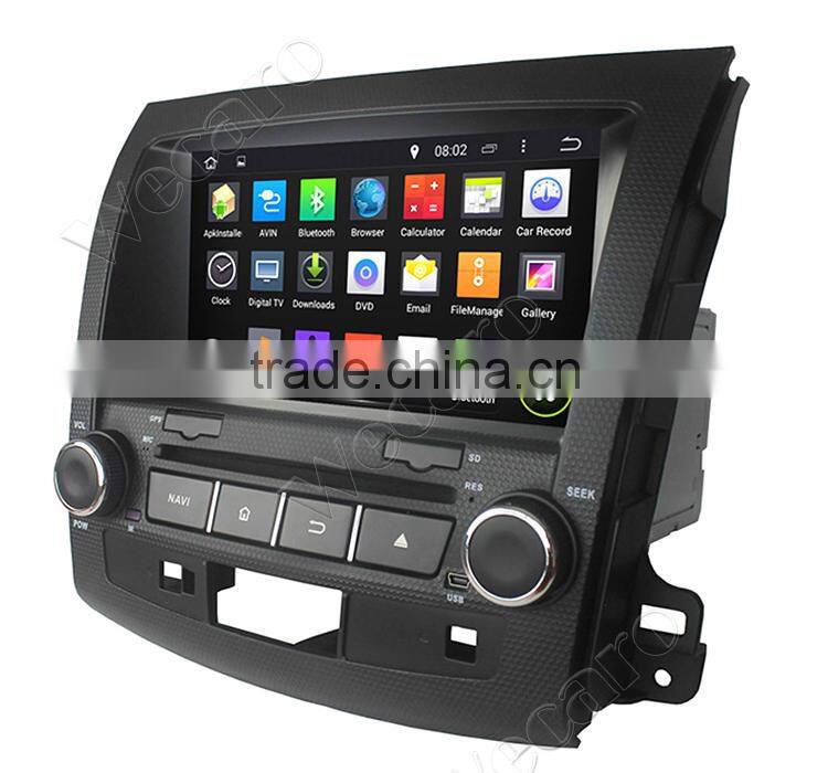 Wecaro 8" Android 4.4.4 car dvd player touch screen for mitsubishi outlander car audio WIFI 3G 1.6 ghz cpu 2006-2012