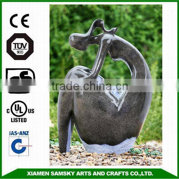 garden decorative fiberglass fat women sculpture