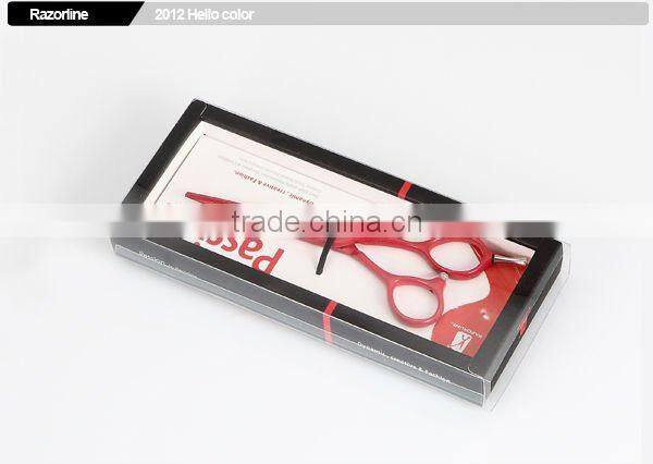 Red Teflon Coating in SUS420J2 Stainless Steel hair scissors