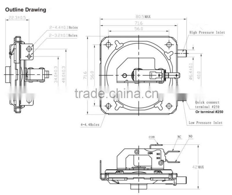 OEM ODM ENEC CE ROHS micro pressure switches, zing ear china supplier