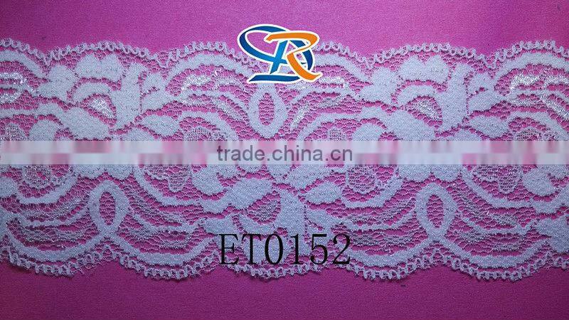 scallop wave side elastic lace trimming narrow small lace
